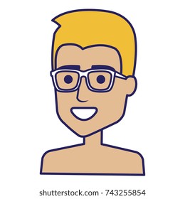 young man shirtless avatar character