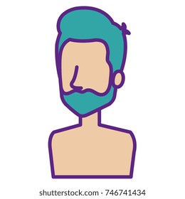 young man shirtless avatar character
