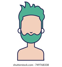 young man shirtless avatar character