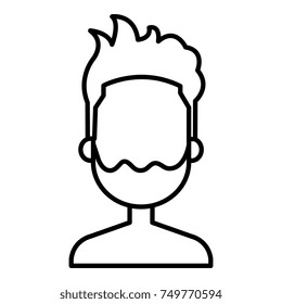 young man shirtless avatar character