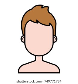 young man shirtless avatar character