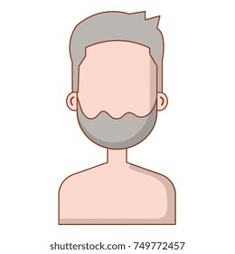 young man shirtless avatar character