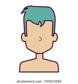 young man shirtless avatar character