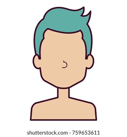 young man shirtless avatar character