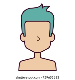 young man shirtless avatar character