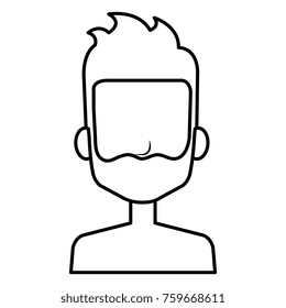 young man shirtless avatar character