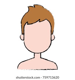 young man shirtless avatar character