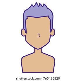 young man shirtless avatar character
