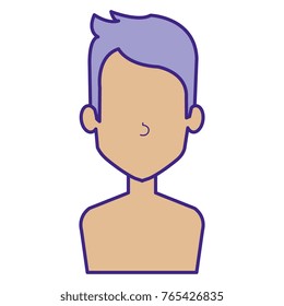 young man shirtless avatar character