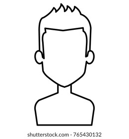 young man shirtless avatar character