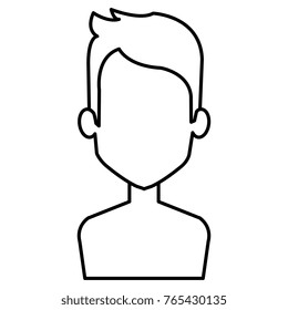 young man shirtless avatar character