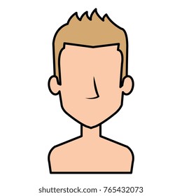 young man shirtless avatar character
