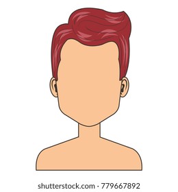 young man shirtless avatar character