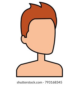 young man shirtless avatar character