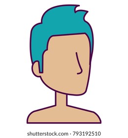young man shirtless avatar character