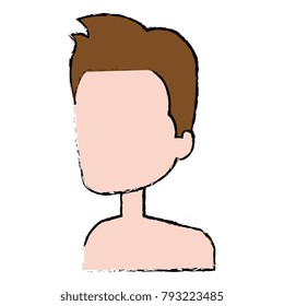 young man shirtless avatar character