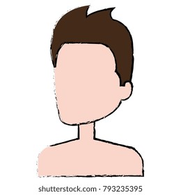 young man shirtless avatar character