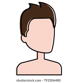 young man shirtless avatar character