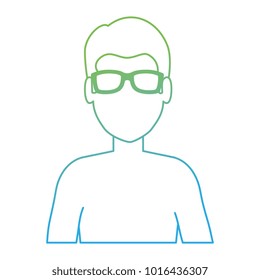 young man shirtless character
