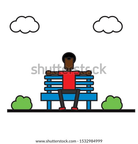 A young man sitting in chair