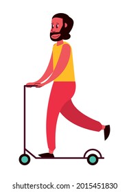young man in skateboard character