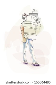 Young man sketch