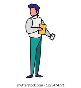 young man with smartphone