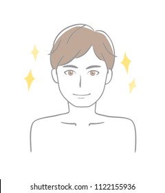 A young man with a smile