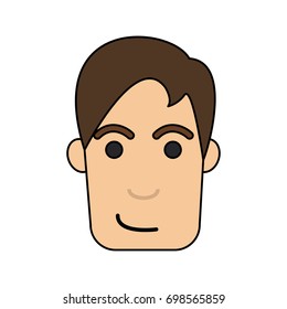 young man with smirk icon image 