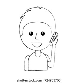 young man speaking using his mobile phone