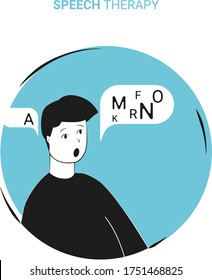 young man with speech bubble