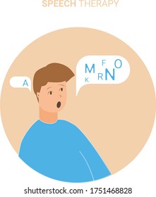 young man with speech bubble