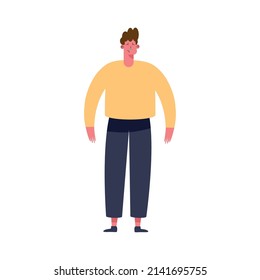 young man standing avatar character