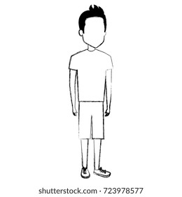 young man standing avatar character