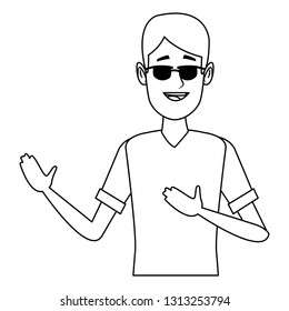 young man sunglasses
