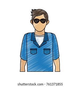 Young man with sunglasses