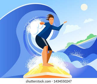 14,341 Cartoon man surfing Images, Stock Photos & Vectors | Shutterstock