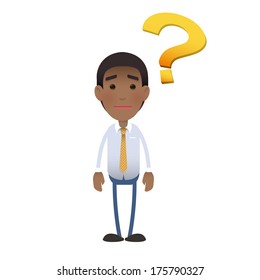Young man surprised over white background. Vector design. 