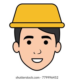 young man with taxi light avatar character