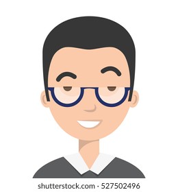 young man teacher character