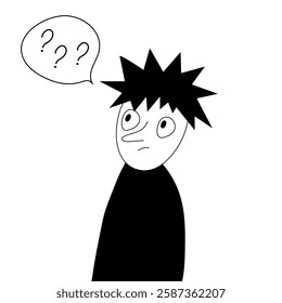 Young man, teenage boy, suffering from psychological diseases, anxiety, obsessive compulsive disorder.