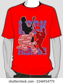 Young man t-shirt design for printing.boy trendy t shirt vecktor artwork design illustration for man