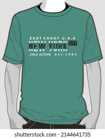 Young man t-shirt design for printing.trendy t shirt vecktor artwork design illustration for man