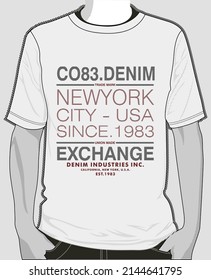 Young man t-shirt design for printing.trendy t shirt vecktor artwork design illustration for man