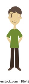A young man /vector illustration