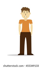 Young man vector illustration