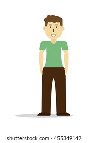 Young man vector illustration