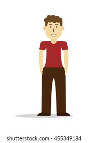 Young Man Vector Illustration Stock Vector (Royalty Free) 455349184 ...