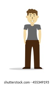 Young Man Vector Illustration Stock Vector (Royalty Free) 455349163 ...