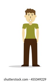 Young man vector illustration